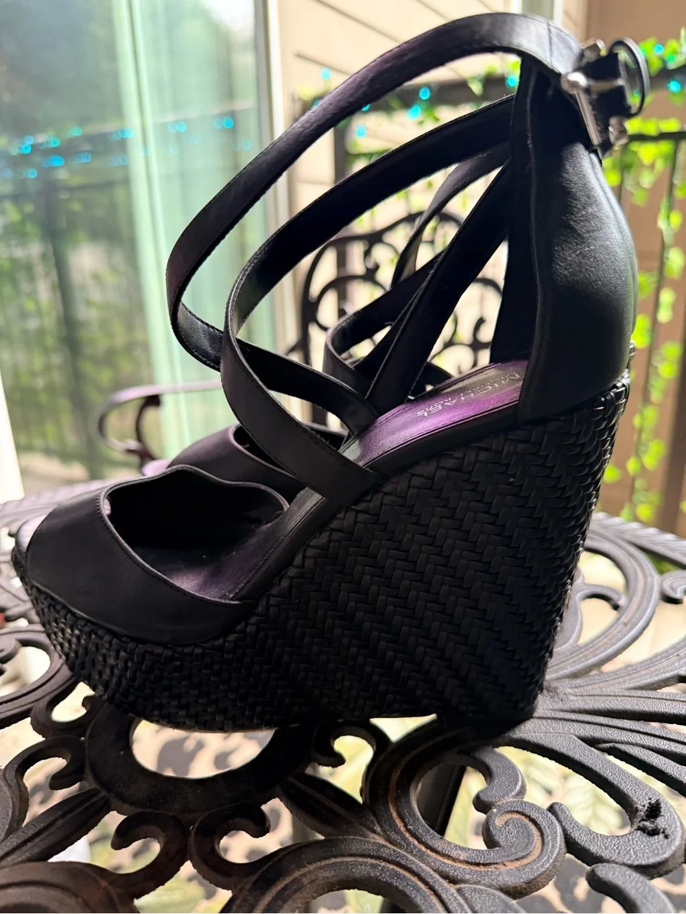 MICHAEL Michael Kors black leather